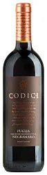 Вино КОДИЧИ Негроамаро Апулия красное п/сух 13% ст/б 0.75л
