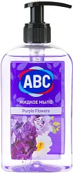 Жидкое крем-мыло АВС Фиолетовый цветок 400мл