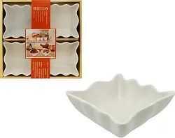 Соусник НАТАМ фарфор 9*9см 4шт арт.KZ-1237-4P