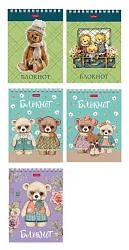 Блокнот ХАТБЕР Любимые топтыжки А6 40л арт.40Б6В1гр