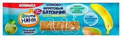 Злаково-фруктовый батончик ФРУТОНЯНЯ яблоко банан груша 25г
