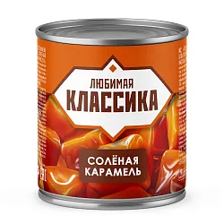 Молочный продукт ЛЮБИМАЯ КЛАССИКА соленая карамель бзмж 2.5% ж/б 360г