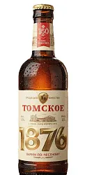 Пиво ТОМСКОЕ 1876 светлое фильтрованное пастер 4% ст/б 0.5л