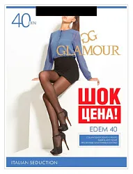 Колготки ГЛАМУР Эдем 40ден неро 2
