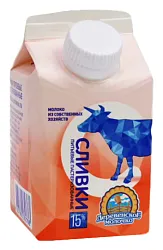 Сливки ДЕРЕВЕНСКОЕ МОЛОЧКО бзмж 15% 230г