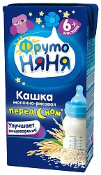 Каша ФРУТОНЯНЯ жидкая молочно-рисовая бзмж т/пак 0.2л