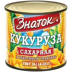 Кукуруза ЗНАТОК сахарная ж/б ключ 425мл