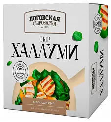 Сыр ЛОГОВСКАЯ СЫРОВАРНЯ Халлуми молодой бзмж 40% 140г