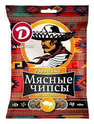 Мясные чипсы ДЫМОВ из говядины с красным перцем 25г