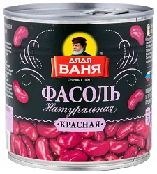 Фасоль ДЯДЯ ВАНЯ красная натуральная ж/б ключ 400г