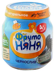 Пюре ФРУТОНЯНЯ чернослив ст/б 100г