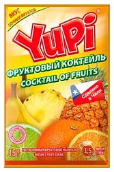 Напиток ЮПИ фруктовый коктейль м/у 15г