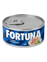 Тунец ФОРТУНА рубленый ж/б ключ 185г