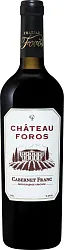 Вино ШАТО ФОРОС Каберне Фран красное п/сл 10-12% ст/б 0.75л
