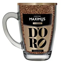 Кофе МАКСИМУС Доро стеклянная кружка 70г