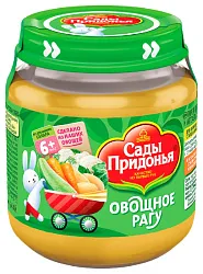 Пюре САДЫ ПРИДОНЬЯ овощное рагу ст/б 120г