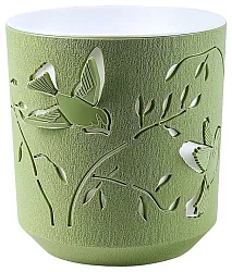 Кашпо ВМС Колибри оливково-белый 2.5л арт.КШ-4653