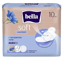 Прокладки БЕЛЛА Софт Комфорт с экстрактом льна 10шт