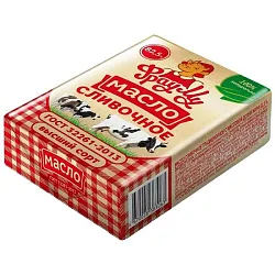 Масло сливочное ФРАУ МУ Традиционное ГОСТ бзмж 82.5% 180г