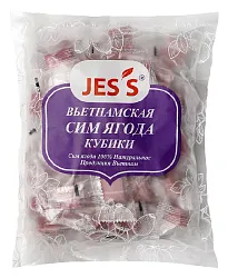 Кубики ДЖЕСС сим ягода пэт 500г