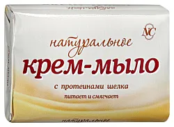 Крем-мыло туалетное НЕВСКАЯ КОСМЕТИКА Натуральный шелк 90г