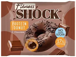 Донат ФИТНЕС ШОК с шоколадной начинкой 70г