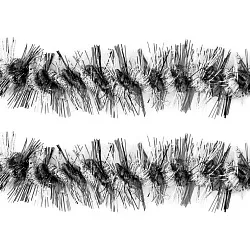 Мишура ТАМ-ТАМ Вираж с длинным ворсом черная Д9 180см арт.MY-001/1