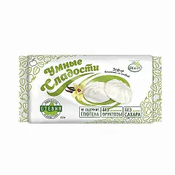 Зефир УМНЫЕ СЛАДОСТИ ванильный 50г