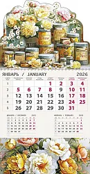Календарь АРТ ДИЗАЙН Одноблочник с вырубкой