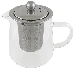 Чайник заварочный АТМИКС стеклянный 550мл с металлическим ситом арт.6459-5