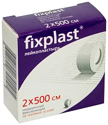 Лейкопластырь ФИКСПЛАСТ тканевая основа 2*500см