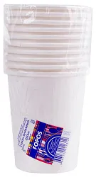 Стакан ФОПОС белый бумажный 250мл 10шт