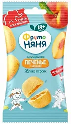Печенье ФРУТОНЯНЯ мультизлаковое яблоко и персик 50г