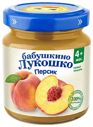 Пюре БАБУШКИНО ЛУКОШКО персик ст/б 100г