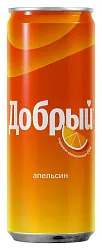 Газ.напиток ДОБРЫЙ апельсин с витамином С ж/б 0.33л