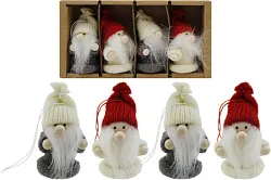 Новогодний сувенир Дед Мороз 4шт арт.6046-4