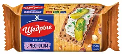 Хлебцы ЩЕДРЫЕ Ржаные с чесноком 100г