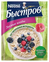 Каша овсяная БЫСТРОВ лесные ягоды м/у 40г