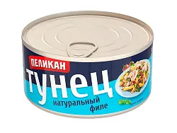 Тунец ПЕЛИКАН филе натуральный ж/б 185г