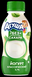 Йогурт АГУША натуральный бзмж 3.1% 180г