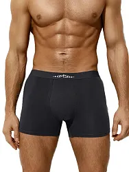 Трусы мужские ОМСА боксеры с открытой резинкой серые р.50