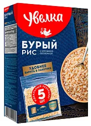 Рис УВЕЛЬСКИЕ КРУПЫ бурый карт/уп 5*80г