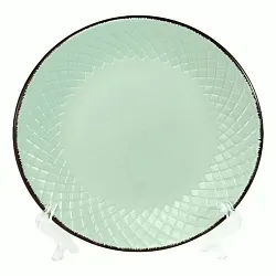 Тарелка обеденная НАТАМ Лагуна бирюзовая арт.HAC0626-DP