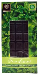Шоколад ЛИБЕРТАД горький 70% какао с мятой 80г