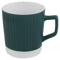 Кружка НАТАМ Рельеф темно-бирюзовая 350мл арт.ZPX223619-2