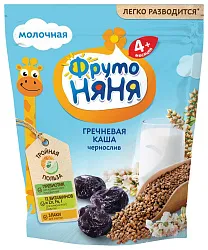Каша ФРУТОНЯНЯ гречневая молочная с черносливом бзмж м/у 200г