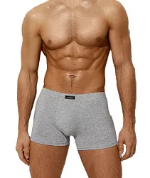 Трусы мужские ОМСА боксеры с закрытой резинкой серые р.54