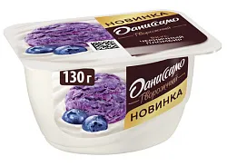 Творожный продукт ДАНИССИМО Черничный пломбир бзмж 5.6% 130г