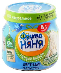 Пюре ФРУТОНЯНЯ цветная капуста ст/б 80г