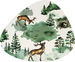 Салфетки НАТАМ Олени в лесу 40х33см арт.YX97800